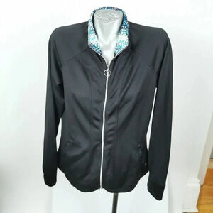 Danskin  Warm-up Jacket Black Size XL Full Zip